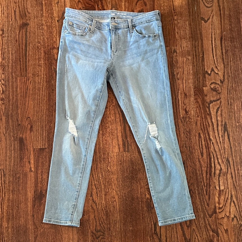 Gap Factory Girlfriend Distressed Women Jeans
